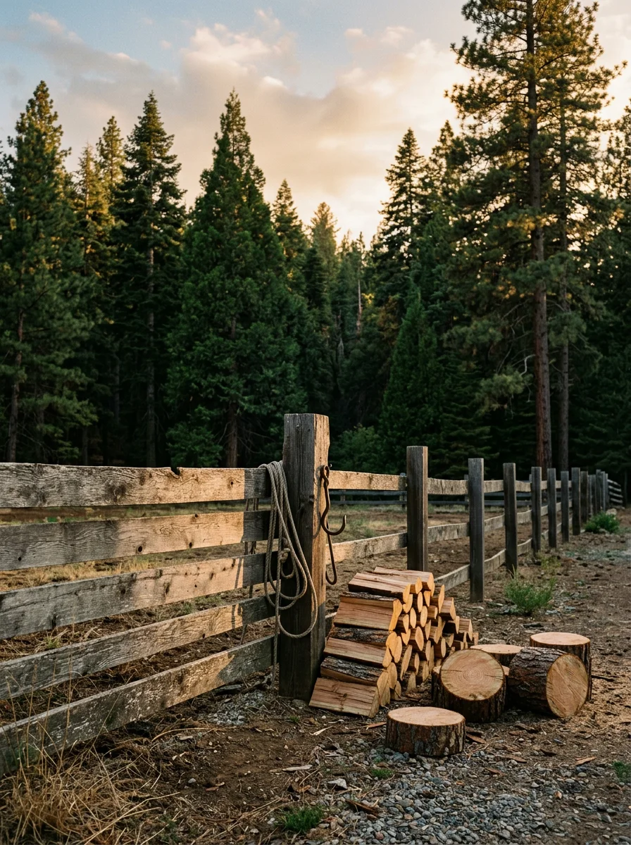 Rural North Fork property with spacious grounds and forest tree line.